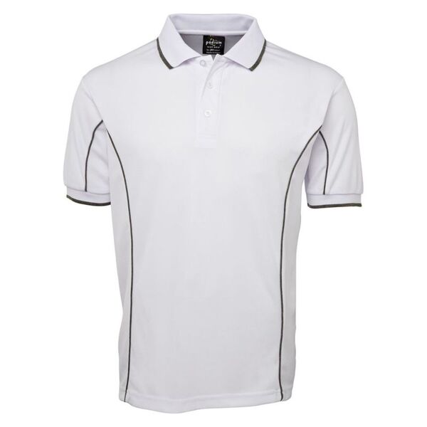 Mens Short Sleeve Piping Polo Thumbnail