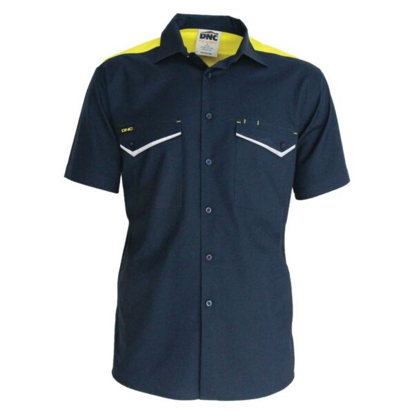 Rip Stop Cool Cotton Tradies Shirt, Short Sleeve Thumbnail